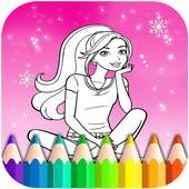 Princess coloring for girls