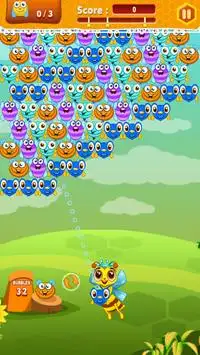 bee bubble bloemen Screen Shot 4