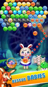 Bunny Bubble Shooter Pop: Magic Match 3 Island Screen Shot 4