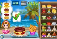 खाद्य उन्माद बर्गर खेल Screen Shot 2