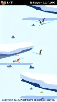 Santa Ski vs Zombies Ski Screen Shot 2