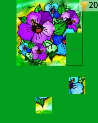jigsaw puzzles kids - flowers Screen Shot 5