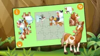 Kids Jigsaw Puzzle Horses Free Screen Shot 3