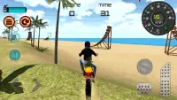 Motocross Playa 3D Saltando Screen Shot 2