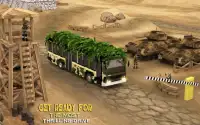 Army Camouflage Bus Driving 3D 2018 Screen Shot 1