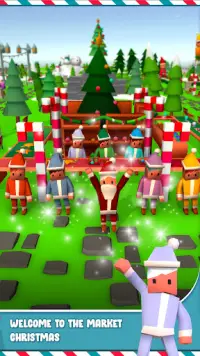 क्रिसमस बाजार - निष्क्रिय टाइकून प्रबंधक खेल Screen Shot 1