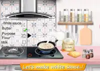 White Sauce Pasta Creamy Recipe-Cooking in Kitchen Screen Shot 6