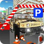 सैन्य जीप पार्किंग सिटी 3D