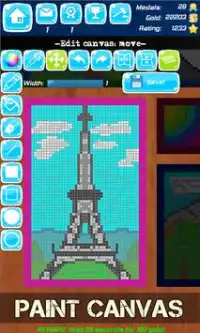 Pixel Art Battles: MMO Drawing Screen Shot 1