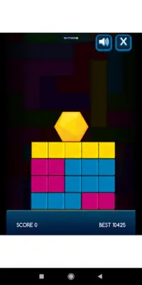 Hexagon Fall Game Screen Shot 1