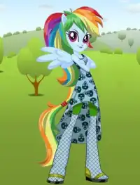 Dress Up Rainbow Dash MLPEG Girl Screen Shot 2