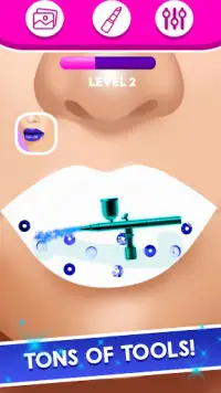 игра для губ макияж красоты -  Screen Shot 3