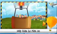 Дети на воздушном шаре езды Screen Shot 0