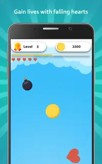 Falling Treasure - Collect coins and treasure Screen Shot 1