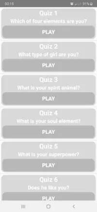 Which of Four Elements Are You? Screen Shot 4