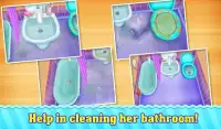 घर की सफाई - साफ कमरे - लड़कियो के लिए खेल Screen Shot 1