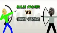 Easy Baldis Archer Vs Stickman Granny game Screen Shot 0