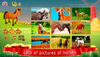 Puzzles about horses Screen Shot 1
