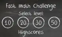 Fast Math Challenge Screen Shot 0