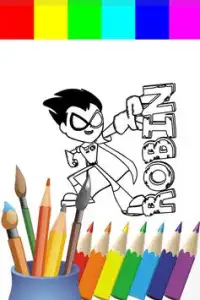 Coloring Titans Cartoon For Kids Screen Shot 0
