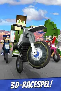 Dirtbike Survival Block Motos - Motorcycle Racing Screen Shot 0