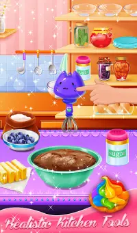 本物のケーキメーカー-誕生日パーティーのケーキ料理ゲーム Screen Shot 18