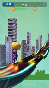 Neon Sky Roller 3D: Real Stake Fun Screen Shot 3