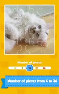 Cat Puzzle - Kids Jigsaw Game Screen Shot 1