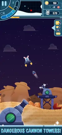 Planet Rabbit - Space Rocket Rescue Mission Screen Shot 3