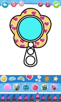 Glitter Beauty Accessories Coloring and drawing Screen Shot 7