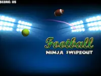 Football Ninja Swipe Out Games Screen Shot 7