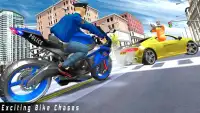 US Police Bike Chase: Motorbike Driving Games Screen Shot 0