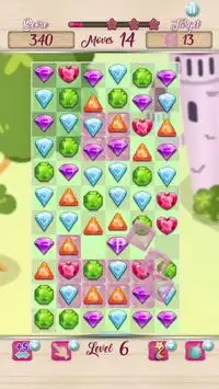 Jewels Princess Crush Mania - Matching Puzzle Game Screen Shot 3