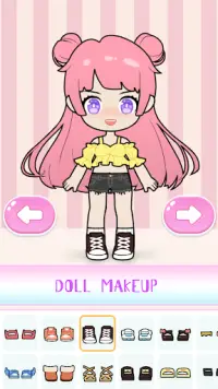 Jogo de vestir - doll makeup Screen Shot 6