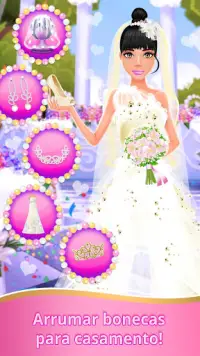 Jogos de casamento: Vestir a princesa Screen Shot 1