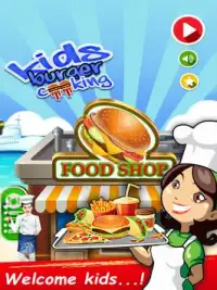 Kids Street Food Burger Cooking Game Screen Shot 5
