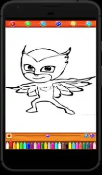Coloringbook: PJ Hero MasKs Fans Screen Shot 5