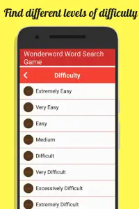 Wonderword Word Search Game Screen Shot 1