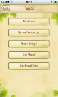 ES Green Quiz Screen Shot 1
