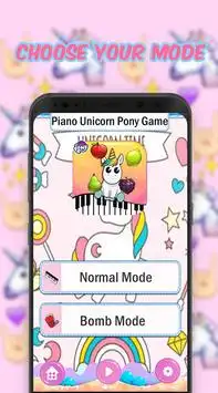 Unicorn Little Pony Piano Game Screen Shot 2