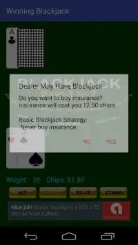 Winning Blackjack Screen Shot 6