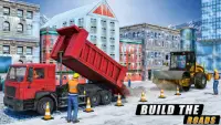 Snow excavator & road construction games 2020 Screen Shot 2