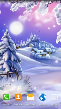 Winter Landscape Wallpaper Screen Shot 0
