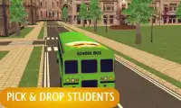 Motorista ônibus escola secundária parque veículos Screen Shot 0