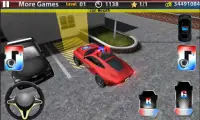 कार पार्किंग 3 डी: पुलिस कारें Screen Shot 4
