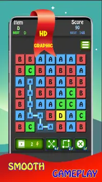Merge Chain™ : Drag & Merge Block Puzzle - A to Z Screen Shot 4