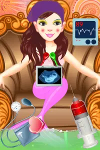 Princesa sirena embarazada mamá médico de urgencia Screen Shot 3