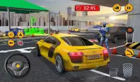 Pahlawan super Mobil Valet Zona parker 3D Screen Shot 9