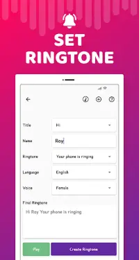 Name ringtone maker App Screen Shot 3