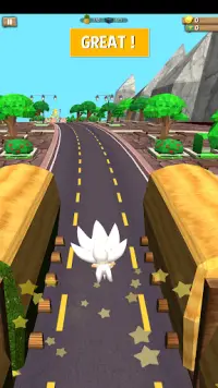 Subway Soni Blue Hedgehog Dash - Endless Run Game Screen Shot 2